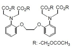 BAPTA-AM BAPTA-AM, O,O’-Bis(2-aminophenyl)ethyleneglycol-N,N,N’,N’-tetraacetic acid, tetraacetoxymethyl ester [CAS: 126150-97-8]