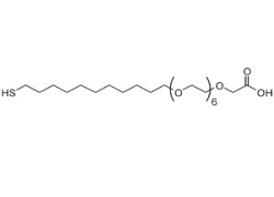 Carboxy-EG6-undecanethiol Carboxy-EG6-undecanethiol, 2 0 - ( 11 - M e r c a p t i u n d e c a n o y l ) - 3 , 6 , 9 , 1 2 , 1 8 - hexaoxaeicosanoic acid [CAS:221222-49-7]