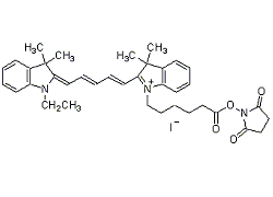 IC5-OSu special packaging IC5-OSu special packaging, N-Ethyl-N’-[5-(N’-succinimidyloxycarbonyl)pentyl]-3,3,3”,3”-tetramethyl-2,2’-indocarobcyanine chloride