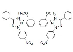 Nitro-TB Nitro-TB, 3,3-[3,3’-Dimethoxy-(1,1’-biphenyl)-4,4’-diyl]-bis[2-(4-nitrophenyl)-5-phenyl-2H-tetrazolium chloride] [CAS: 298-83-9]