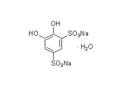 Tiron Tiron, 1,2-Dihydroxy-3,5-benzenedisulfonic acid, disodium salt, monohydrate [CAS: 149-45-1]