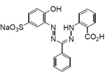 Zincon Zincon, 1-(2-Hydroxycarbonyl-phenyl)-5-(2-Hydroxy-5-sulfophenyl)-3-phenylformazan, sodium salt [CAS: 62625-22-3]
